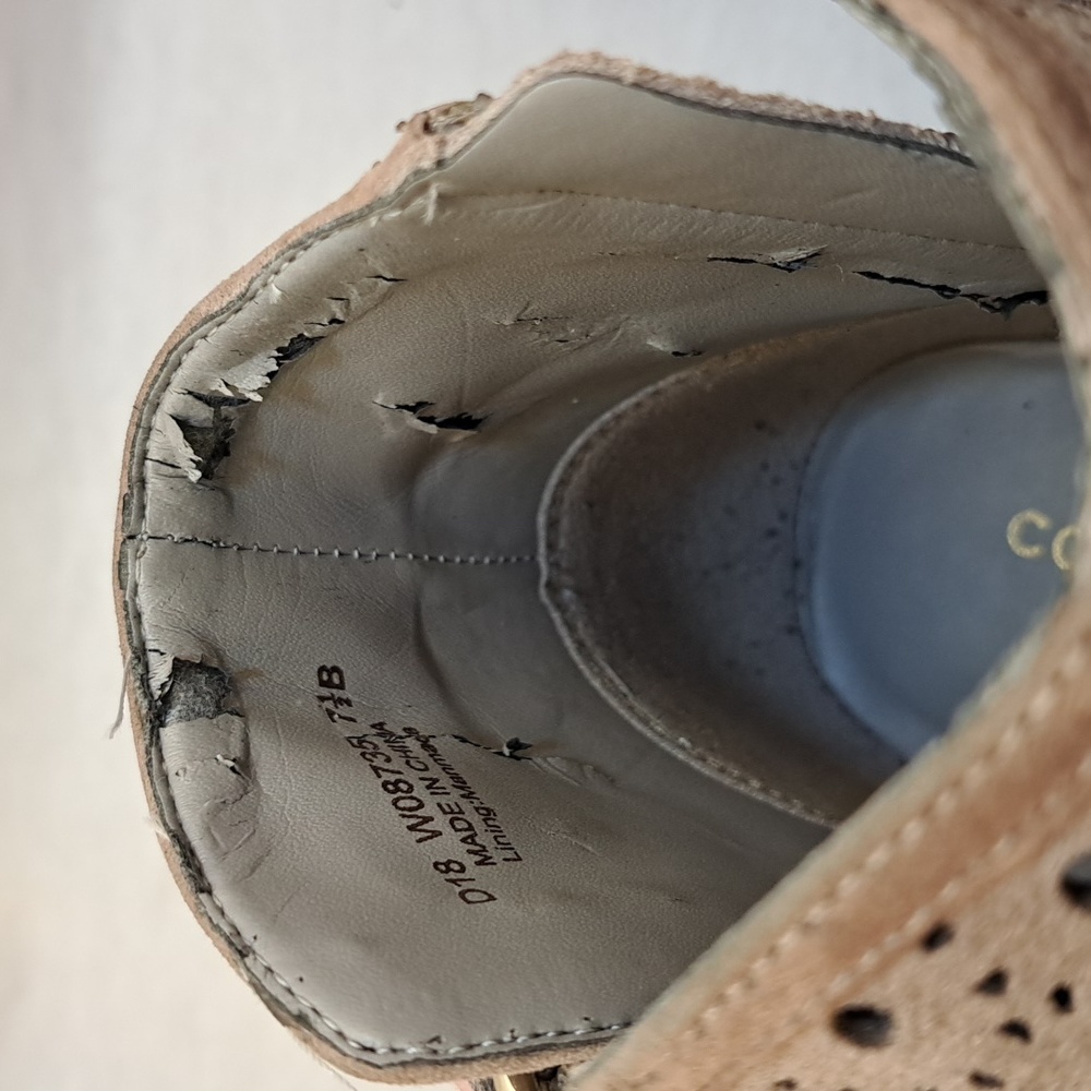 Cole Haan suede zip women's booties size 7.5 - Picture 6 of 7
